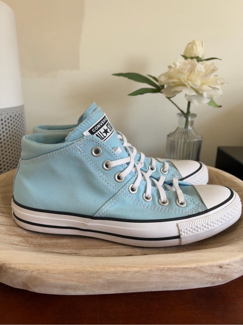 Converse Chuck Taylor All Star Blue Canvas High Top Sneakers Women’s 9 - Picture 4 of 7